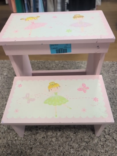 pink  step stool